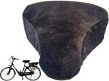 Bicycle Saddle Cover, Fleece Bike Seat Cushion Pad for Cold Weather Riding, Soft Warm Protector for V1189-LC-QP-00737