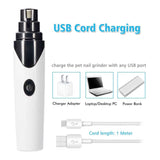 Pet Nail Grinder Dog Cat Electric Trimmer Rechargeable Clipper Claw Filer N8 V238-SUPDZ-33161983164496