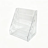 Business Card Holder Display Stand Desktop Organizer 5-Tier Acrylic Clear 1-Pack 13.58" x 9.06" x V1366-AZ2-W-16039