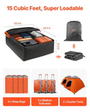 Car Rooftop Cargo Carrier Bag, 15 Cubic Feet Car Roof Cargo Carrier, 100% Waterproof Heavy Duty 840D V952-CDHBTX15CUFT8EPBDV0