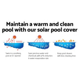 Aquabuddy Pool Cover 500 Micron 11x4.8m Swimming Pool Solar Blanket Blue PC-110X48-L-BL