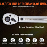 VEVOR Torque Wrench Adjustable Torque Wrench 1/4" Drive 20-200in.lb/2.3-23Nm V952-DJSNLBSKDSSZN4391V0