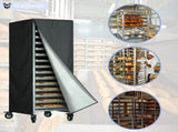 Bread Rack Cover, Pan Rack Cover, Bread rack dust cover with zipper, high density waterproof oxford V1192-AZ-W-3534