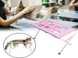 Foldable Pet Grooming Hammock with Leg Holes, Anti-Scratch Mesh Bathing Station for Cats and Small V1107-CS-CWMRTF