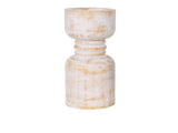Contemporary Carved Loop Pillar Candleholder 30cm V637-92096CDL