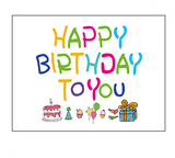 5 pcs Birthday Party Decoration Set - Happy Birthday Backdrop Banner with 4 pcs Chair Covers, V888-ELOSUNG53135