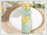 150 Pcs Napkin Bulk 17 x 17 Inch Square Silk Table Napkin Soft Dinner Napkins Decor Elegant V1258-DP02-C-3184