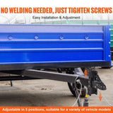 VEVOR Adjustable Trailer Coupler and 5-Position Channel Bracket Kit, 2-5/16" Hitch Ball, 15000 lbs V952-KDJXTCOHQDZ22GEBVV0