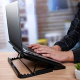 **Fully Compatible Laptop StandDual-Fan Cooling Ergonomic Angle Adjustment, All-in-One Portable V1106-DNSRQ001
