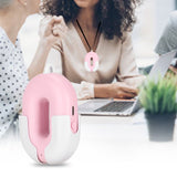 Neck Hanging Necklace Type Mini Portable Negative Ion Air Purifier Low Noise USB ChargingPink V1294-YM0901-3113200014811