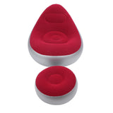 Inflatable Lounge Chair Folding Portable Blow Up Sofa with Footstool for Indoor Outdoor Balcony V1294-YM0901-3116250000411