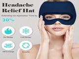 Migraine Hat - Eye Mask - Cooling Eye Mask - Headache - Hot & Cold Pack - 3-in-1 Pain V1188-MS-313-0901