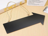 3pcs Wooden Arrow Hanging Sign with Rope for Cafe Pub Decor, Double Sided Writable Board Arrow V1192-AZ-W-21806