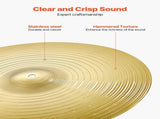 Cymbal Pack, 3 Pieces Cymbals for Drum Set, Alloy Cymbals Drum Set Includes 35.5 cm Hi-Hats, 40 cm V952-CPTZCPTZ3ZXGGQ223001V0