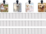 40 Pcs Luggage Tag Blanks - Rectangle Bulk with Belt - MDF Bag Tags - Heat Transfer Double Sides V1188-CYX-LHJ-2083