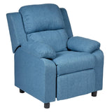 Set of 2 Erika Blue Kids Recliner Sofa Chair Blue Lounge Couch Armchair Childrens V563-NEWO-75610-2CHAIRS