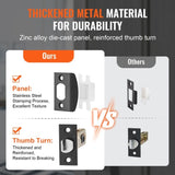 Double Door Set, Matte Black Arched Door Lever, Double Front Door Set with Reversible V952-SMSBYGHDSHXLZ8LO2V0