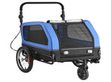 Dog Bike Trailer, Supports up to 40 kg, 2-in-1 Pet Stroller Cart Bicycle Carrier for Small & Large V952-TCTCLYSCWZXCV6PKI001V0