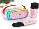 Karaoke Set for Kids - Portable Bluetooth Speaker for Car - Equipped with 2 Karaoke Microphones V1188-ZXY-10363