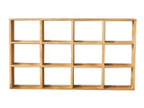 12 Grids Action Figure Wooden Storage Shelf Figure Wood Shadow Box Shelf Organizer for Bedroom V1294-YM0703-3117230122612