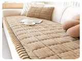 Thickened Corduroy Sofa Protector Non-Slip Couch Slipcover for Pets Soft and Durable Large Couch V1369-AZ3-W-10864