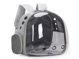 (GREY)Replacement Transparent Pet Backpack with Zipper Closure - Heavy-Duty Structure, Ventilated V1102-CWBB003