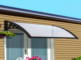 Instahut Window Door Awning 0.8mx1m Transparent AWN-08X1-CLR