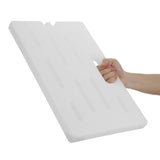 Plastic Ice Box White Reusable Instant Freeze for Outdoor Storage V1369-AZ3-W-11005