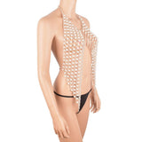 Body Chain Gold Tassel Bikini Chain Sexy Glitter Necklace Chain Beach Body Jewelry Rave Nightclub V1192-AZ-W-16577