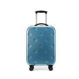 Blue 20 Inch Foldable Carry-on Suitcase with 360 Spinner Wheels and Combination Lock, Lightweight V888-ELOSUNG43254