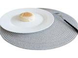 Round Placemats Set of 4, Cotton Woven Placemat Heat-Resistant Non-Slip Washable Table Mats for V1189-WXFWAL-20260319-00349