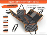 Waterproof Dog Car Rear Seat Protector 135 x 148CM - Durable Oxford Non Slip Pet Hammock with V888-ELOSUNG52466