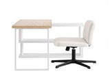 Artiss Office Desk & Set 140cm Computer Desk with Rotatable Bookshelf & Criss Cross Office DESK-CORNER-140-2017-BG