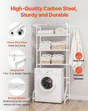 VEVOR Over Washer and Dryer Storage Shelf Single Row 3 Tiers Washer Rack White V952-LDXYJZJTJKDPTAU69001V0