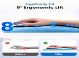 Gray Vaydeer Ergonomic Mouse Pad with Cushioned Wrist Rest and Smooth Tracking Surface V1347-890-BLU-60798