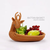 Simulation Rattan Woven Storage Fruit Animal Shape Storage Display V1294-YM0718-10118987