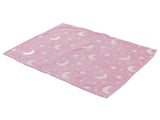 1.5x2m Luminous Blanket Double Side Flannel Star Moon Design Soft Glow in The Dark Blanket for V1294-YM0523-3117220043211