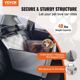 VEVOR Dog Booster Car Seat Pet Car Seat for S M L Dogs up to 18.1 kg Gray V952-CWZGQCZYHSKJX1D6KV0