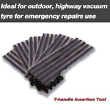 56Pc Tyre Puncture Repair Kit Tube Recovery Plugs Heavy Duty Car 4WD With Case V201-W12881746