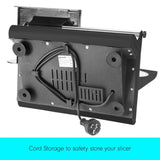 200W Pronti Deli and Food Electric Meat Slicer Blades Processor Black FS-190-2A-BK