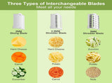 Electric Cheese Grater, Detachable Electric Salad Maker Home Kitchen Use, Electric Cheese Grater V1192-AZ-W-10104