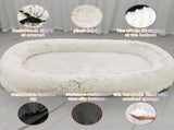 Fluffy Donut-Shaped Pet Bed- Soft, Cozy, and Anti-Anxiety for Dogs and Cats, Machine Washable V888-ELOSUNG10220