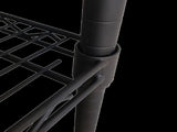 Wire Storage Rack 45x45cm Black Shelving with Fixed Legs V63-841281