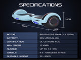 BULLET SX-2000 Hoverboard Scooter, 500W Brushless, UL Certified, AU Compliant, Superior Self V219-TOYHVBBL6MNA