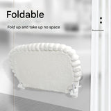 White Plush Cat Window Hammock with Strong Suction Cups, Faux Rabbit Fur Pet Bed for Cats and Small V888-ELOSUNG48635