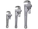 3-Piece Pipe Wrench Set, 10" 14" 18" Aluminum Straight Pipe Wrench, Adjustable Plumbing Wrench, with V952-GQBS101418IN6D4SMV0