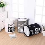Foldable Fabric Laundry Basket Cotton Laundry Large Bag Collapsible Storage Basket V1294-YM0717-10134599