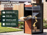 Gardeon Parcel Letterbox Drop Box Package Slot MailBox Walnut PDB-L-100-WD
