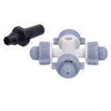 50Set 4 Outlet Sprayer Nozzle Misting Hanging Sprinkler Irrigation Accessory Gray V1294-YM0901-3111210104011