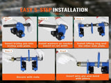 Manual Trolley, 1 Ton Load Capacity, Push Beam Trolley with Dual Wheels, Adjustable for I-Beam V952-FZSTXCHJ1T257IUOQV0